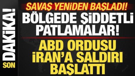 İran-ABD savaşı: ABD, İran’ı vurdu! Füzeler peş peşe ateşlendi! Şiddetli patlamalar